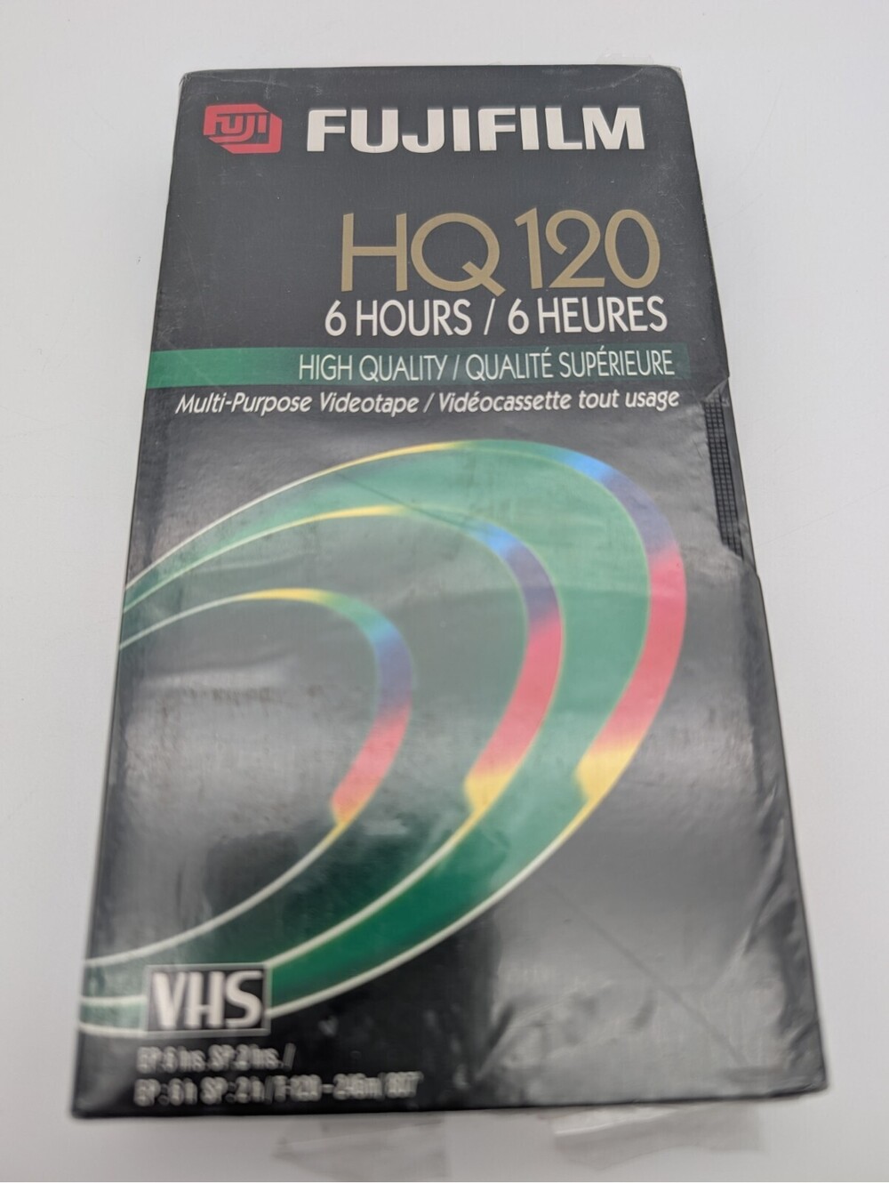FUJIFILM HQ 120 6 HOURS HIGH QUALITY MULTI-PURPOSE VIDEOTAPE VHS NEW SEALED